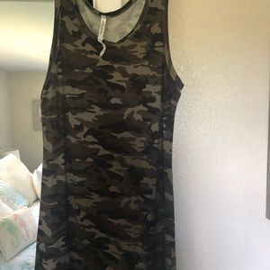 Cute camouflage tank dress.